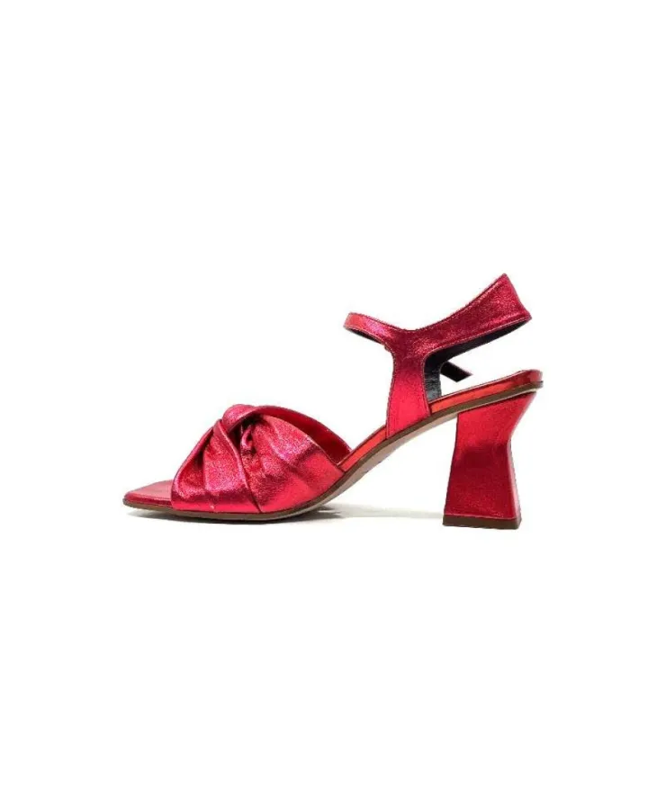 plumers Ivoire 3716 Cuir Metal Rouge*Femme Sandales