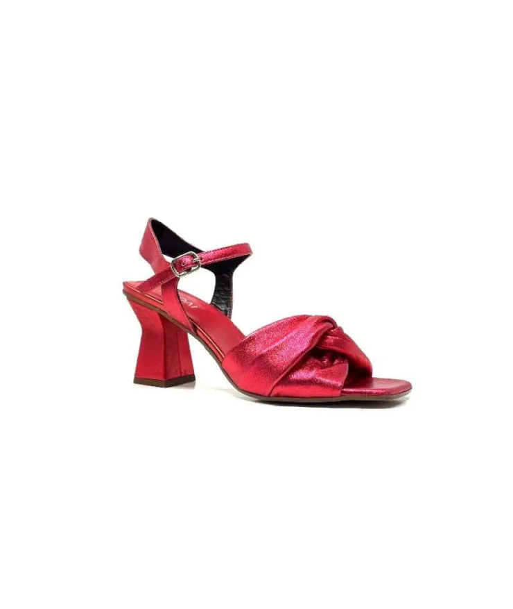 plumers Ivoire 3716 Cuir Metal Rouge*Femme Sandales
