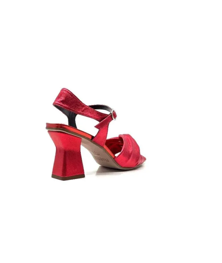 plumers Ivoire 3716 Cuir Metal Rouge*Femme Sandales