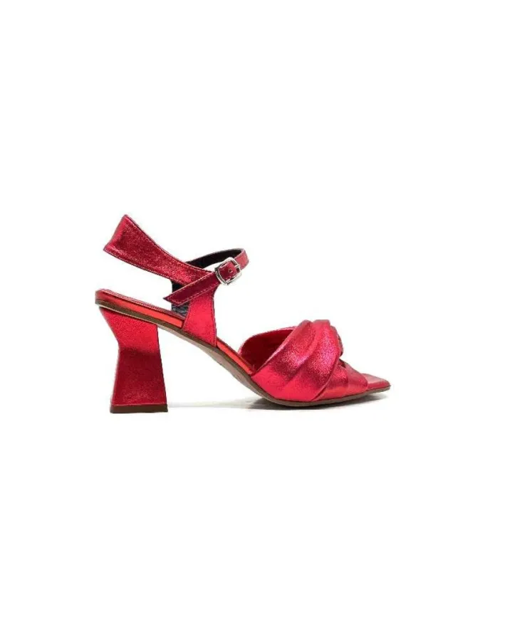 plumers Ivoire 3716 Cuir Metal Rouge*Femme Sandales