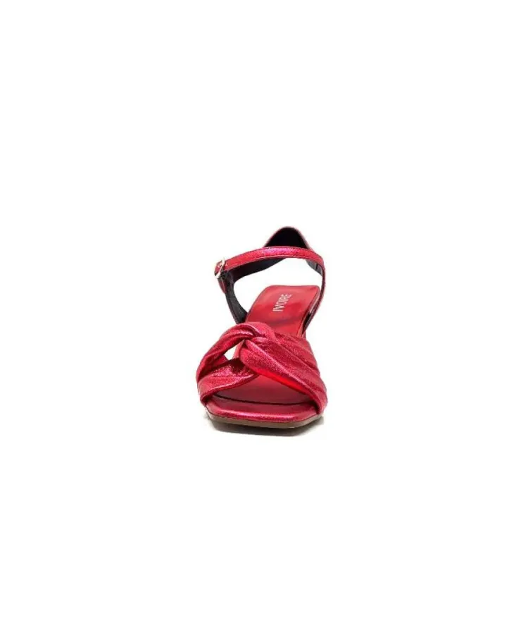 plumers Ivoire 3716 Cuir Metal Rouge*Femme Sandales