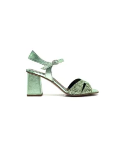 plumers Ivoire 3711 Cuir Metal Vert*Femme Sandales