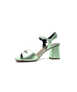 plumers Ivoire 3711 Cuir Metal Vert*Femme Sandales