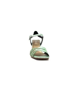 plumers Ivoire 3711 Cuir Metal Vert*Femme Sandales