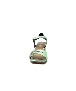 plumers Ivoire 3711 Cuir Metal Vert*Femme Sandales