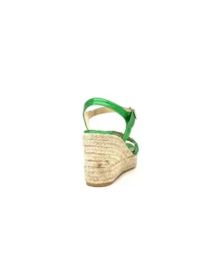 Ivoire0303 Ivoire 23327 Cuir Metal Vert*Femme Sandales