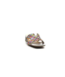 Ivoire0303 Ivoire 23041 Cuir Multicolore*Femme Mules
