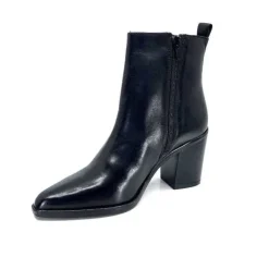 Ivoire0104a Ivoire 52145 Cuir Noir*Femme Santiags