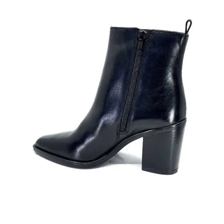 Ivoire0104a Ivoire 52145 Cuir Noir*Femme Santiags