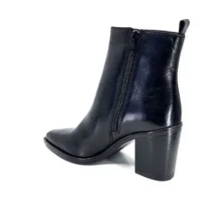 Ivoire0104a Ivoire 52145 Cuir Noir*Femme Santiags