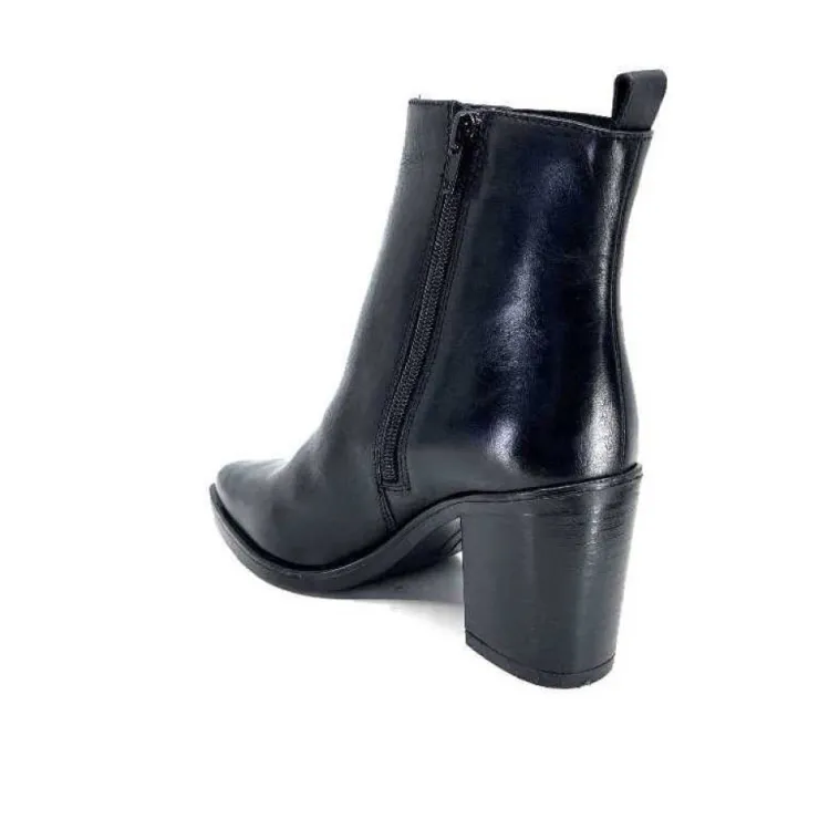 Ivoire0104a Ivoire 52145 Cuir Noir*Femme Santiags