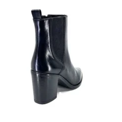 Ivoire0104a Ivoire 52145 Cuir Noir*Femme Santiags