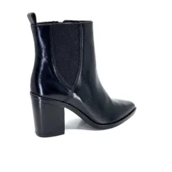 Ivoire0104a Ivoire 52145 Cuir Noir*Femme Santiags