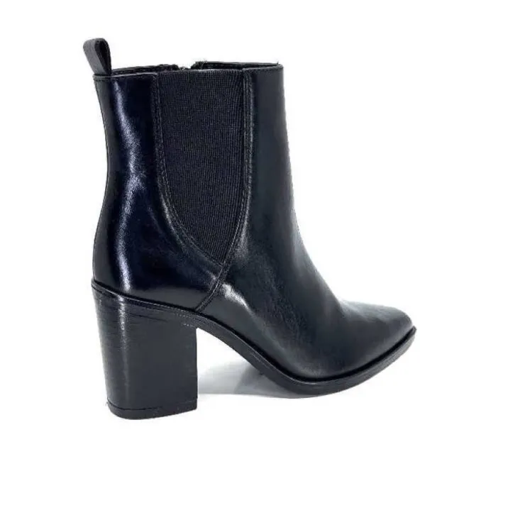 Ivoire0104a Ivoire 52145 Cuir Noir*Femme Santiags