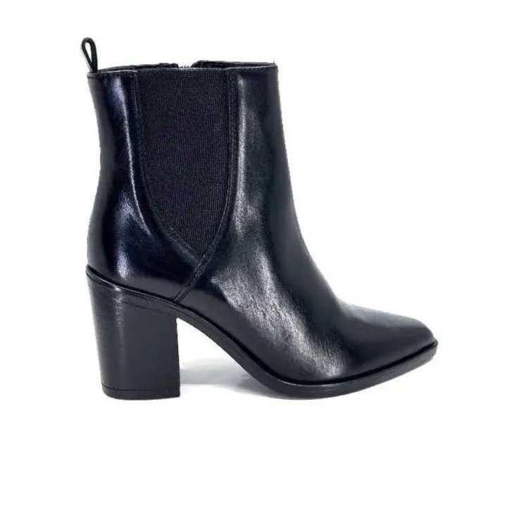 Ivoire0104a Ivoire 52145 Cuir Noir*Femme Santiags