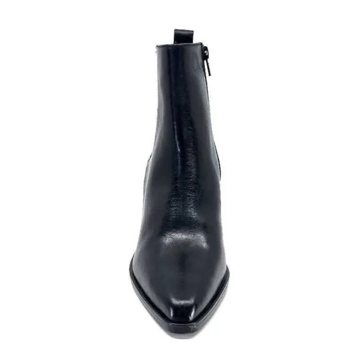 Ivoire0104a Ivoire 52145 Cuir Noir*Femme Santiags