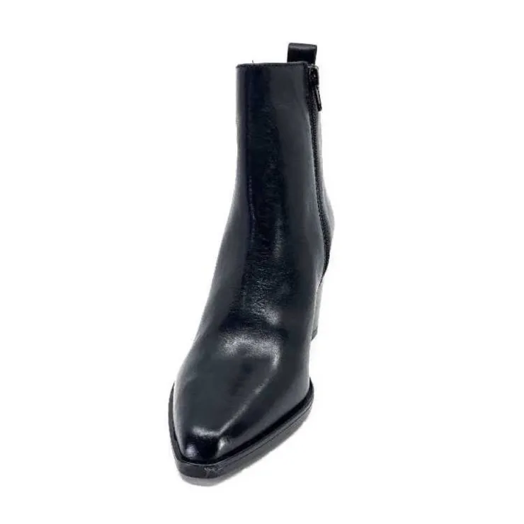 Ivoire0104a Ivoire 52145 Cuir Noir*Femme Santiags