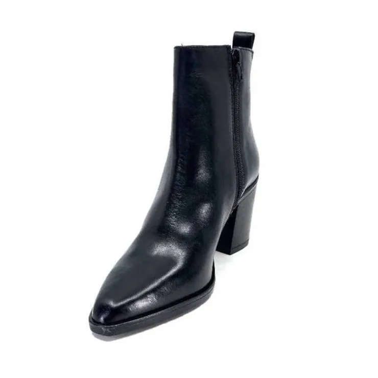 Ivoire0104a Ivoire 52145 Cuir Noir*Femme Santiags