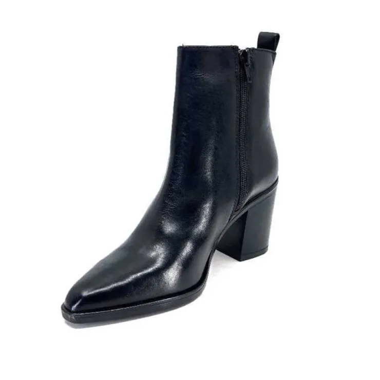 Ivoire0104a Ivoire 52145 Cuir Noir*Femme Santiags