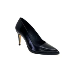 Ivoire0381b Ivoire 7420 Cuir Noir*Femme Escarpins