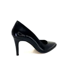 Ivoire0381b Ivoire 7420 Cuir Noir*Femme Escarpins