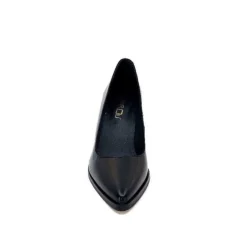 Ivoire0381b Ivoire 7420 Cuir Noir*Femme Escarpins