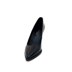 Ivoire0381b Ivoire 7420 Cuir Noir*Femme Escarpins