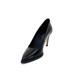 Ivoire0381b Ivoire 7420 Cuir Noir*Femme Escarpins