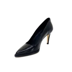Ivoire0381b Ivoire 7420 Cuir Noir*Femme Escarpins