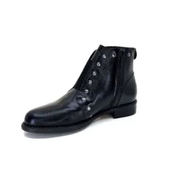 Ivoire0381b Ivoire 7553 Cuir Noir*Femme Bottines