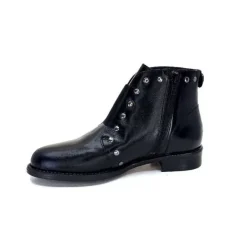 Ivoire0381b Ivoire 7553 Cuir Noir*Femme Bottines