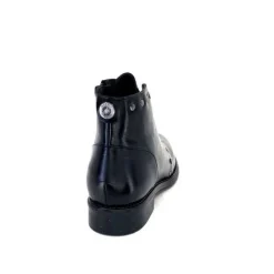 Ivoire0381b Ivoire 7553 Cuir Noir*Femme Bottines