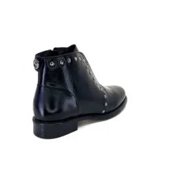 Ivoire0381b Ivoire 7553 Cuir Noir*Femme Bottines