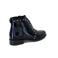 Ivoire0381b Ivoire 7553 Cuir Noir*Femme Bottines