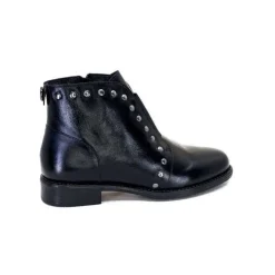 Ivoire0381b Ivoire 7553 Cuir Noir*Femme Bottines
