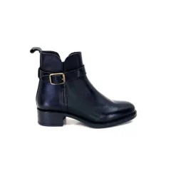 We Do Ivoire 99766 Cuir Noir*Femme Bottines