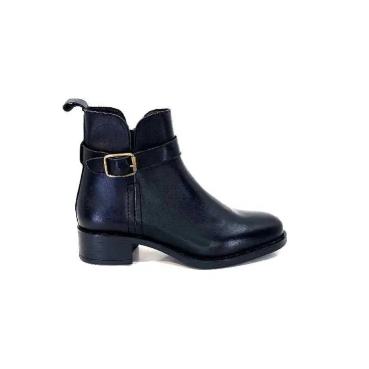 We Do Ivoire 99766 Cuir Noir*Femme Bottines