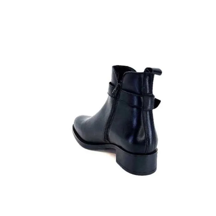 We Do Ivoire 99766 Cuir Noir*Femme Bottines