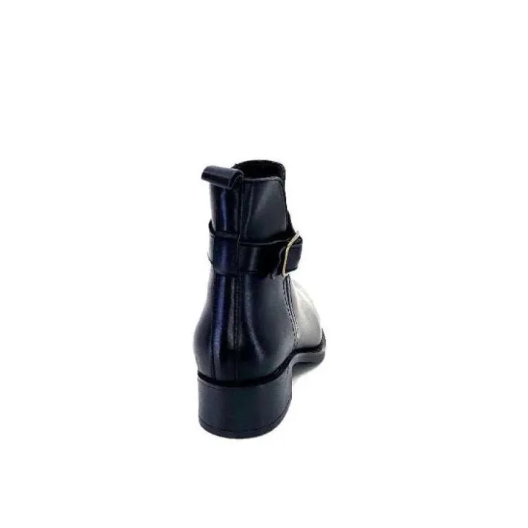 We Do Ivoire 99766 Cuir Noir*Femme Bottines