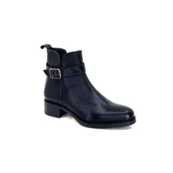 We Do Ivoire 99766 Cuir Noir*Femme Bottines