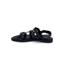 Ivoire0401a Ivoire 500.4301 Cuir Noir*Femme Sandales