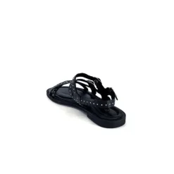 Ivoire0401a Ivoire 500.4301 Cuir Noir*Femme Sandales