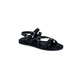 Ivoire0401a Ivoire 500.4301 Cuir Noir*Femme Sandales