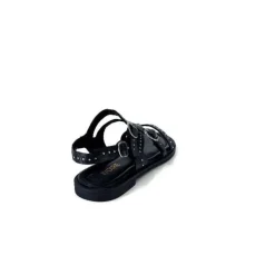 Ivoire0401a Ivoire 500.4301 Cuir Noir*Femme Sandales
