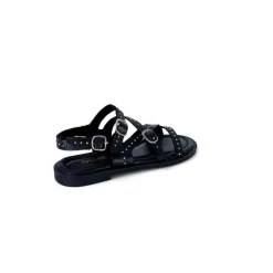 Ivoire0401a Ivoire 500.4301 Cuir Noir*Femme Sandales