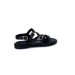 Ivoire0401a Ivoire 500.4301 Cuir Noir*Femme Sandales