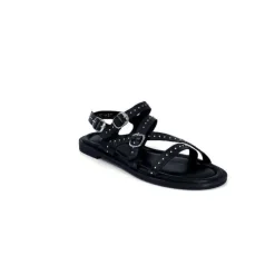 Ivoire0401a Ivoire 500.4301 Cuir Noir*Femme Sandales
