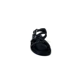 Ivoire0401a Ivoire 500.4301 Cuir Noir*Femme Sandales