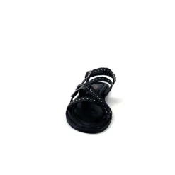 Ivoire0401a Ivoire 500.4301 Cuir Noir*Femme Sandales