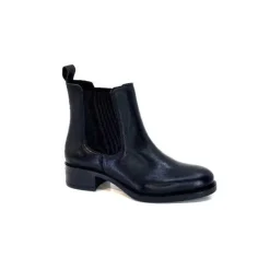 We Do Ivoire 99763 Cuir Noir*Femme Bottines